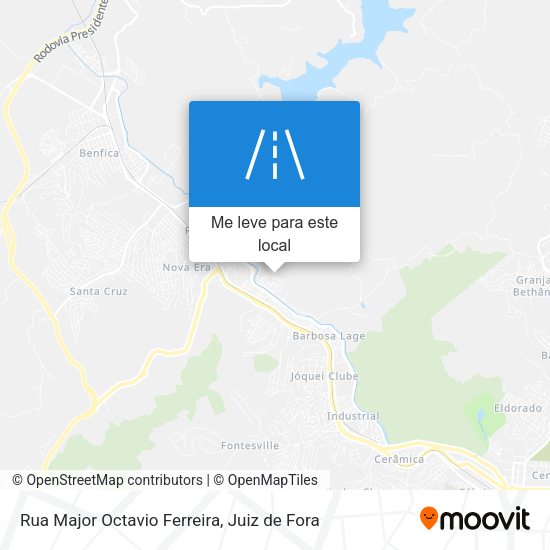 Rua Major Octavio Ferreira mapa