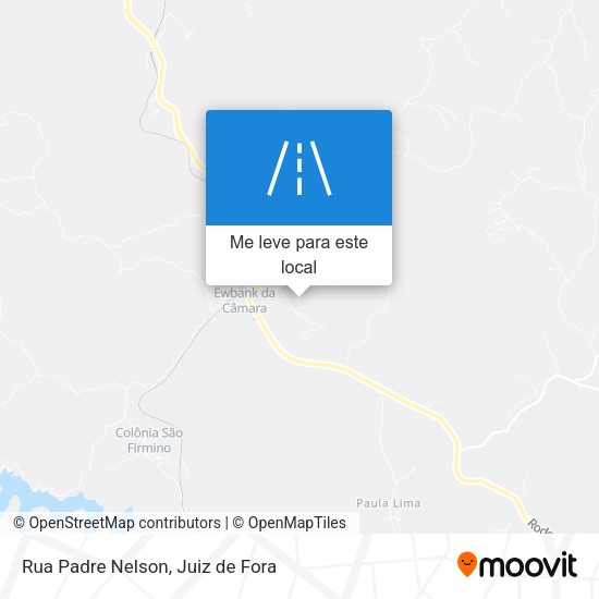Rua Padre Nelson mapa