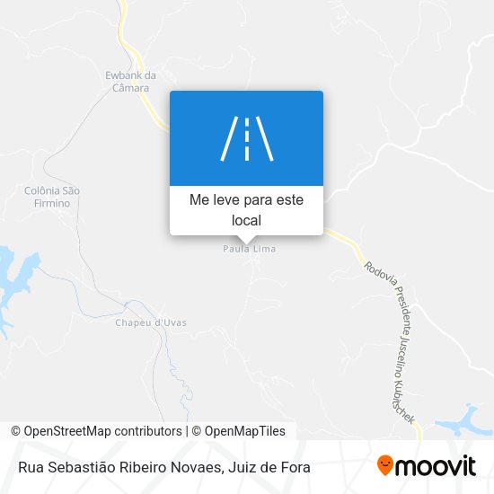 Rua Sebastião Ribeiro Novaes mapa