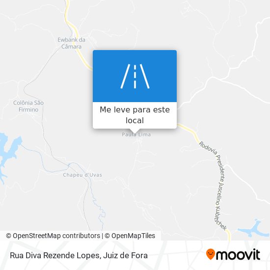 Rua Diva Rezende Lopes mapa