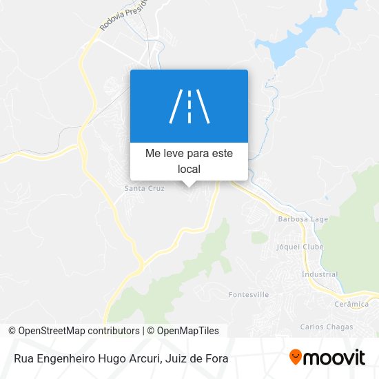 Rua Engenheiro Hugo Arcuri mapa