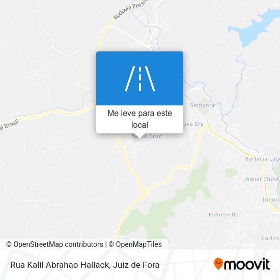 Rua Kalil Abrahao Hallack mapa