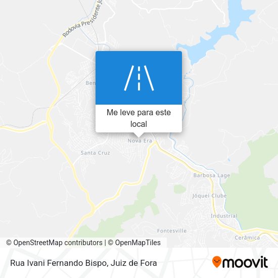 Rua Ivani Fernando Bispo mapa