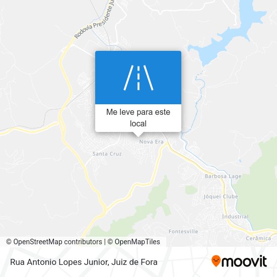Rua Antonio Lopes Junior mapa