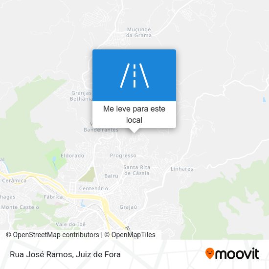 Rua José Ramos mapa