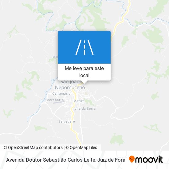 Avenida Doutor Sebastião Carlos Leite mapa