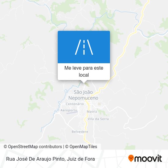 Rua José De Araujo Pinto mapa