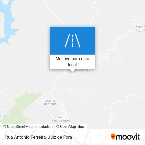 Rua Antônio Ferreira mapa
