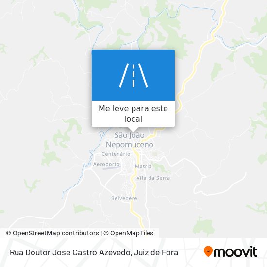 Rua Doutor José Castro Azevedo mapa