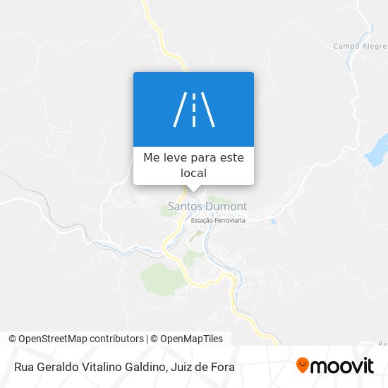 Rua Geraldo Vitalino Galdino mapa