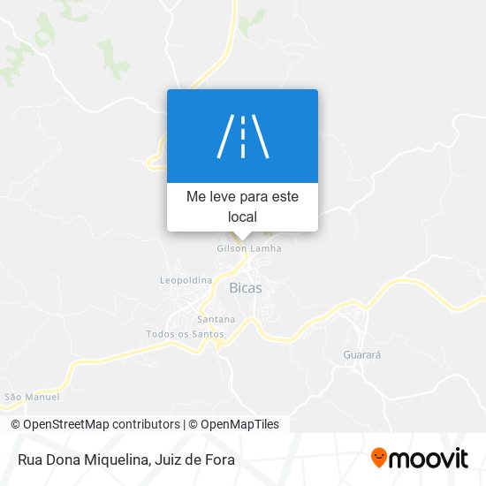 Rua Dona Miquelina mapa