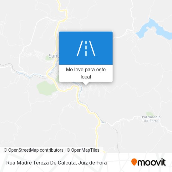 Rua Madre Tereza De Calcuta mapa