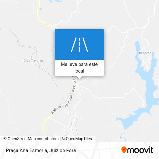 Praça Ana Esmeria mapa