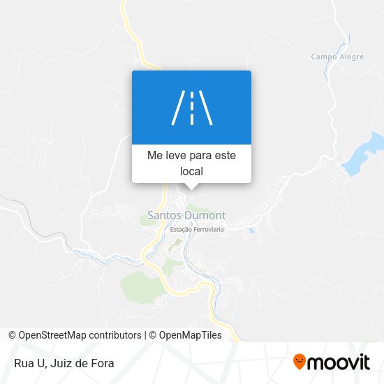 Rua U mapa