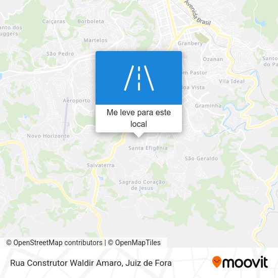 Rua Construtor Waldir Amaro mapa