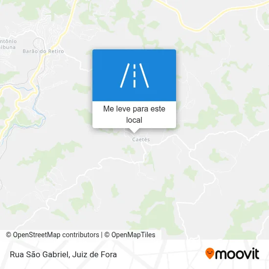 Rua São Gabriel mapa