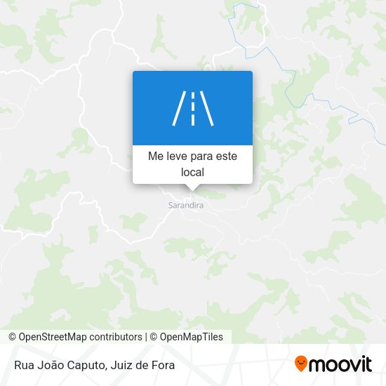 Rua João Caputo mapa