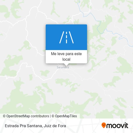 Estrada Pra Santana mapa