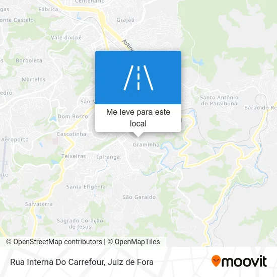 Rua Interna Do Carrefour mapa