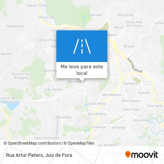 Rua Artur Peters mapa