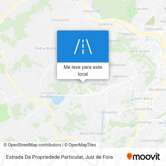 Estrada Da Propriedede Particular mapa