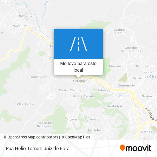 Rua Hélio Tomaz mapa