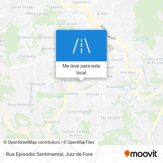 Rua Episodio Sentimental mapa