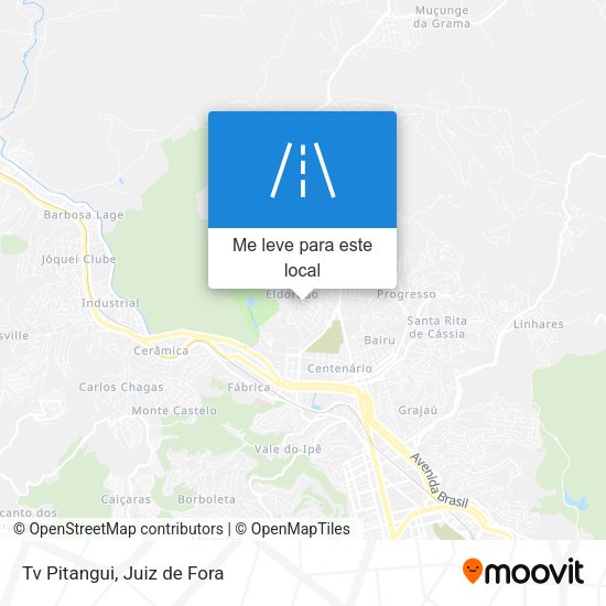 Tv Pitangui mapa