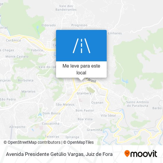 Avenida Presidente Getúlio Vargas mapa