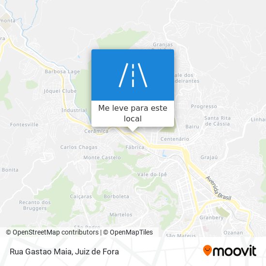 Rua Gastao Maia mapa