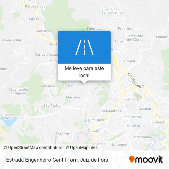 Estrada Engenheiro Gentil Forn mapa