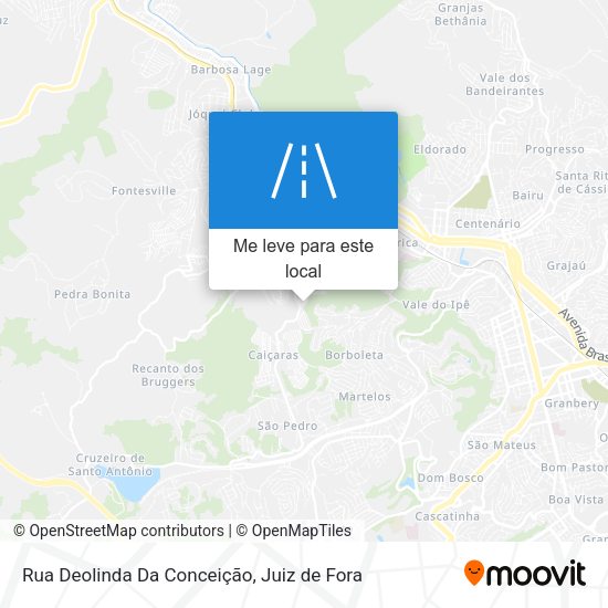 Rua Deolinda Da Conceição mapa