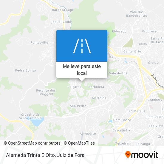Alameda Trinta E Oito mapa