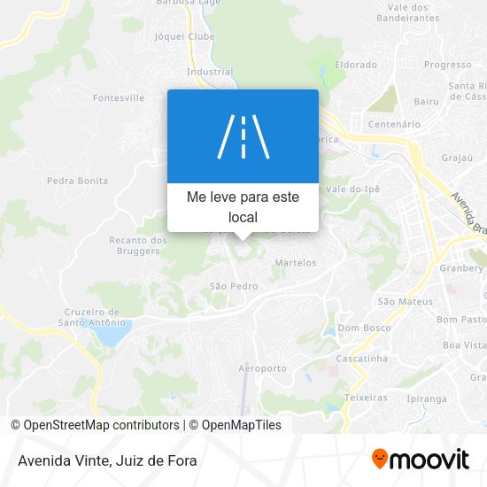 Avenida Vinte mapa
