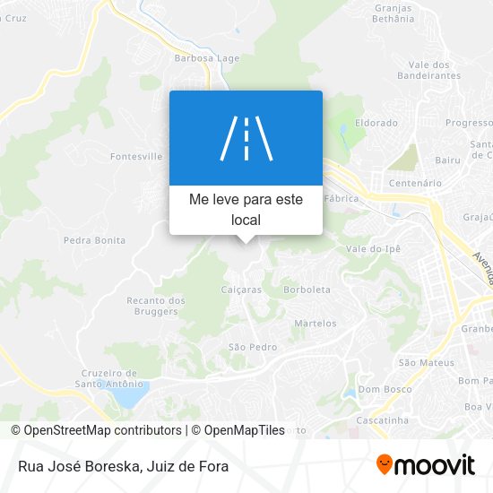 Rua José Boreska mapa