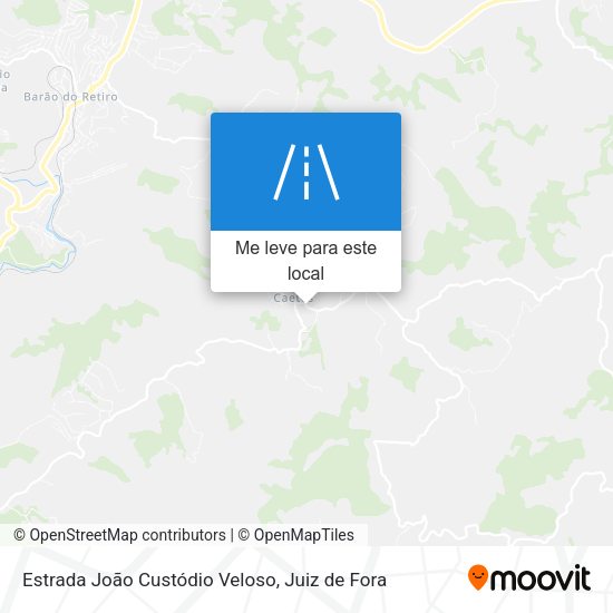 Estrada João Custódio Veloso mapa