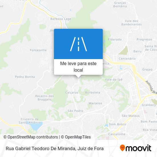 Rua Gabriel Teodoro De Miranda mapa