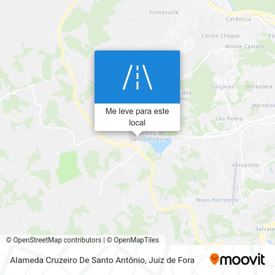 Alameda Cruzeiro De Santo Antônio mapa