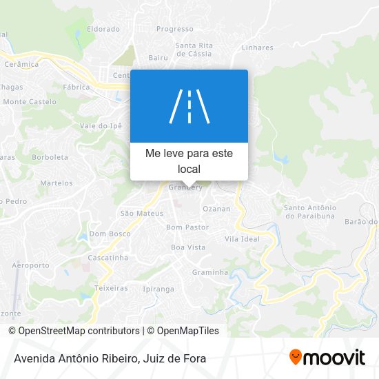 Avenida Antônio Ribeiro mapa