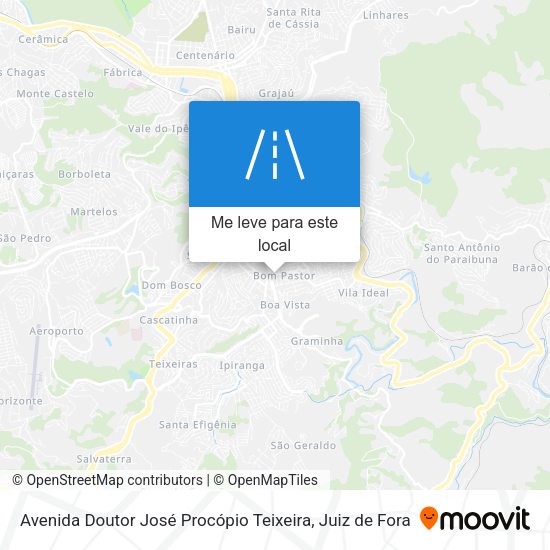 Avenida Doutor José Procópio Teixeira mapa