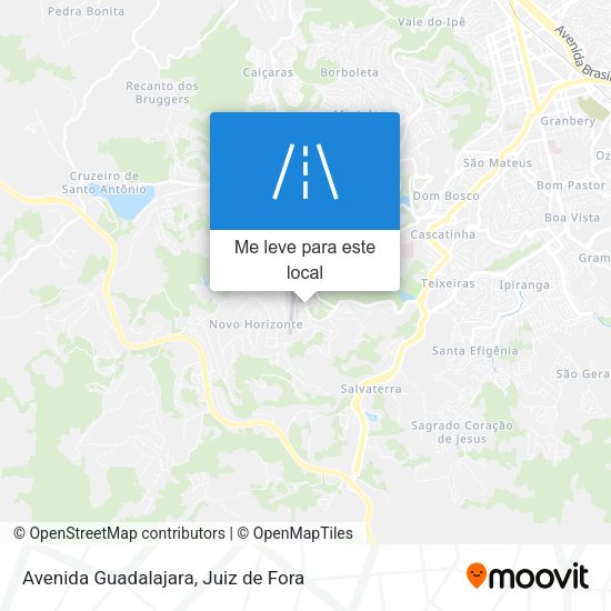 Avenida Guadalajara mapa
