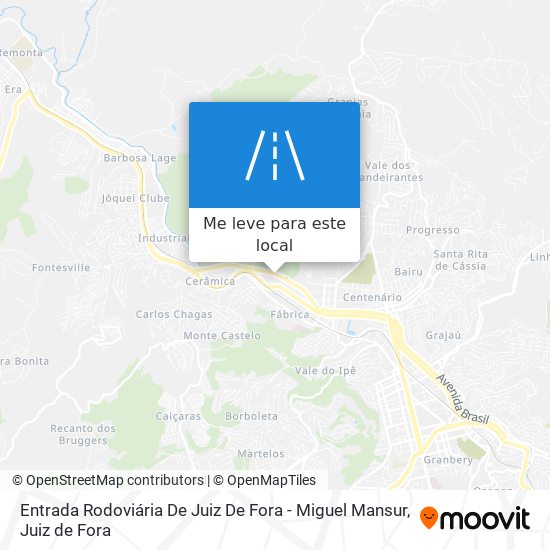 Entrada Rodoviária De Juiz De Fora - Miguel Mansur mapa