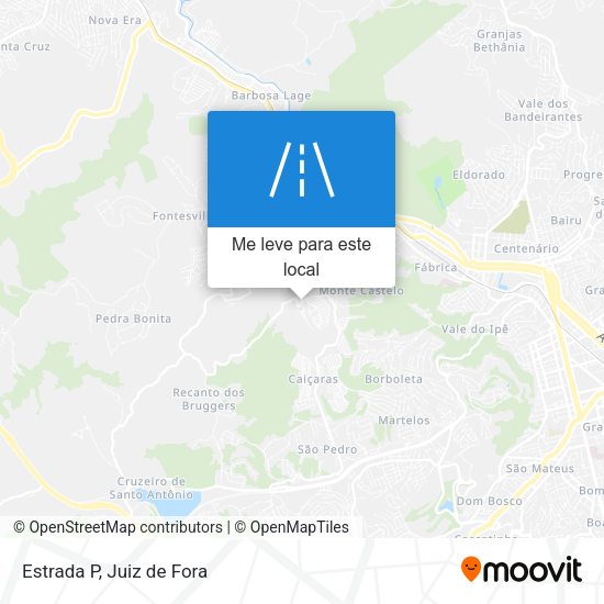 Estrada P mapa