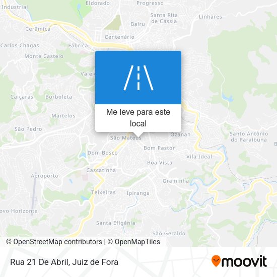 Rua 21 De Abril mapa