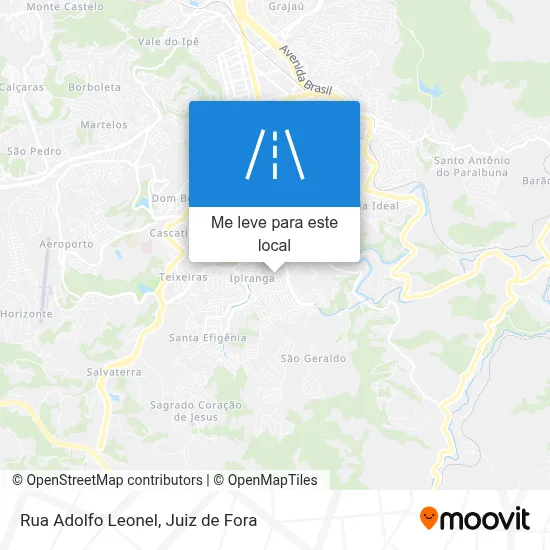 Rua Adolfo Leonel mapa