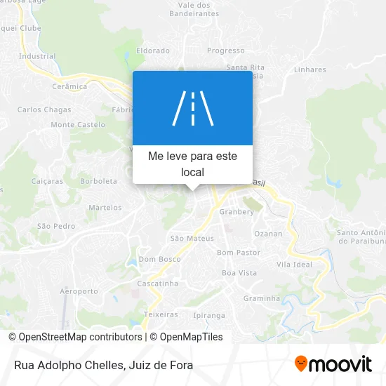 Rua Adolpho Chelles mapa