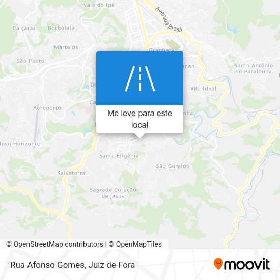 Rua Afonso Gomes mapa