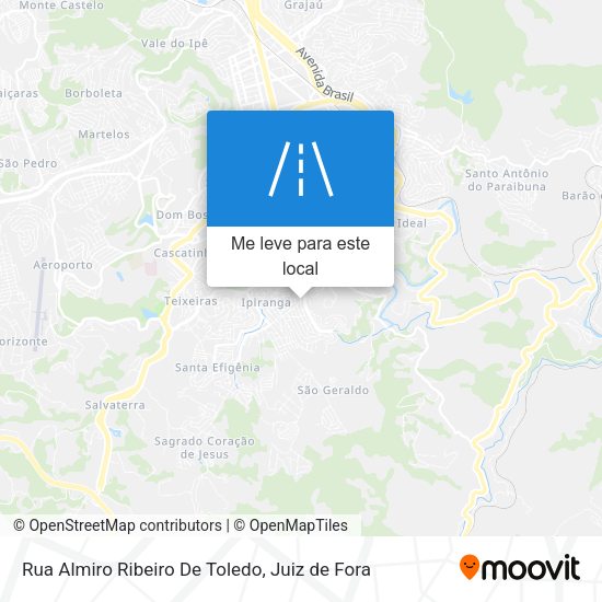 Rua Almiro Ribeiro De Toledo mapa