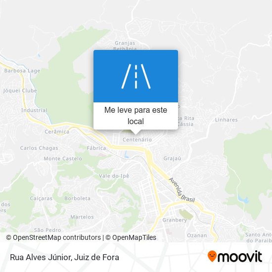 Rua Alves Júnior mapa