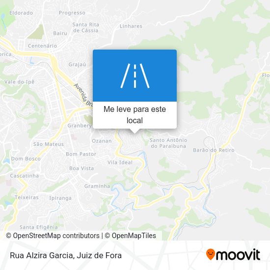 Rua Alzira Garcia mapa